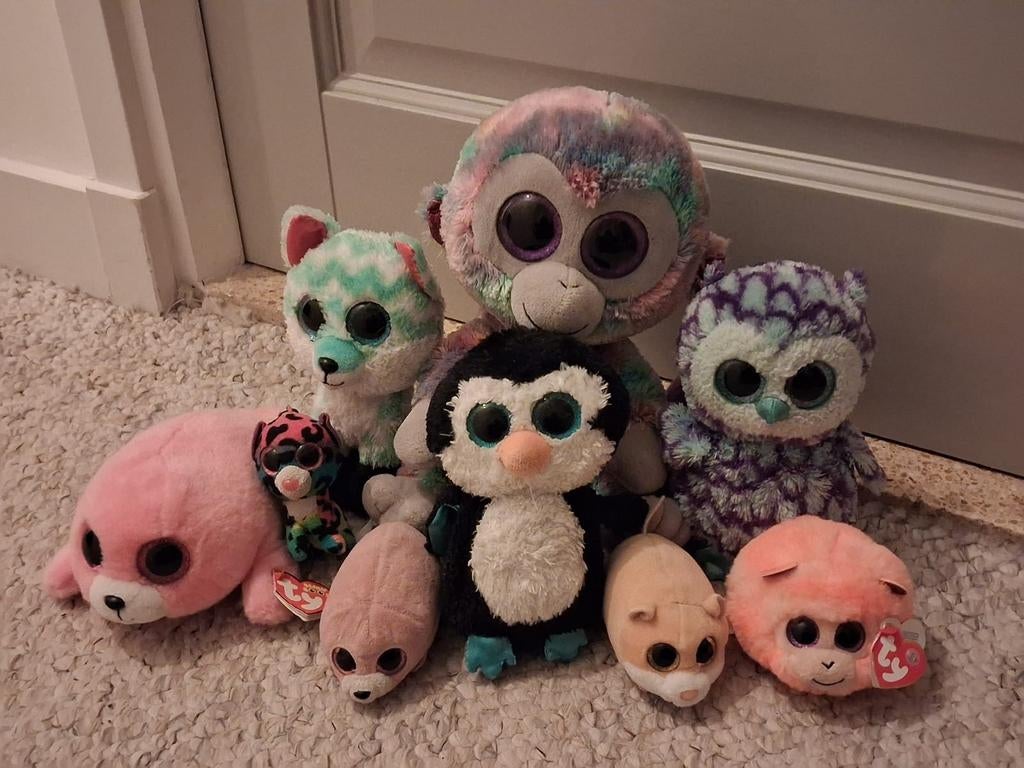 Pluche Ty's Beanie Boo's - verschillende grote en dieren, Kinderen en Baby's, Speelgoed | Knuffels en Pluche, Ophalen, Zo goed als nieuw