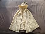 Vintage gehaakte babycape, Ophalen of Verzenden, Gebruikt, Jongetje of Meisje, Muts