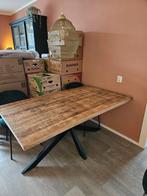 Mangohouten eettafel 160x90, Ophalen, 50 tot 100 cm, Zo goed als nieuw, 150 tot 200 cm