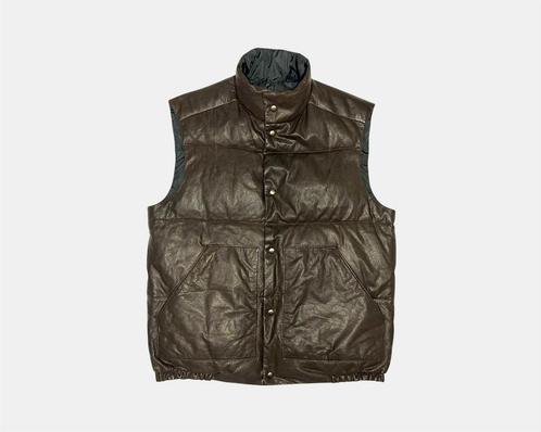 Prada Reversible Bodywarmer Leer/Nylon (M), Kleding | Heren, Bodywarmers, Zo goed als nieuw, Maat 48/50 (M), Zwart, Ophalen of Verzenden