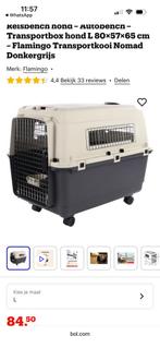 Reisbench Hond L | 80x57x65 | Dog Crate, Dieren en Toebehoren, Ophalen, Zo goed als nieuw