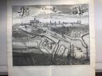 Goes, vogelvluchtperspectief van af zee, ,1696., Antiek en Kunst, Kunst | Etsen en Gravures, Verzenden