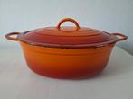 Vintage gietijzeren ovalen pan, Ophalen, Gebruikt, Gietijzer, Koekenpan of Braadpan