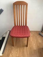 Eetkamerstoelen blank eiken 4 stuks, Huis en Inrichting, Stoelen, Ophalen, Gebruikt, Blank eiken, Vier