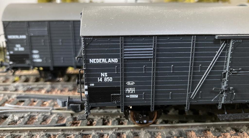 BRAWA, 6 goederenwagons NS Glr, Cat: 48678, Hobby en Vrije tijd, Modeltreinen | H0, Overige merken, Gelijkstroom of Wisselstroom