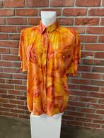 Vintage blouse maat 40 M, Oranje, Gedragen, Maat 38/40 (M), Ophalen of Verzenden