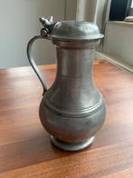 Tinnen kan met gravure en merktekens, Antiek en Kunst, Ophalen of Verzenden