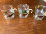 3 vintage theeglazen, Antiek en Kunst, Ophalen of Verzenden