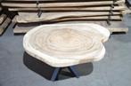 Ronde Suar boomstamtafel- 110- 150 cm-BT175, Ophalen, Nieuw