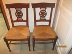 eiken stoelen 2 stuks, Ophalen, Gebruikt, Bruin