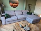 Grijze loungebank met comfortabele zit, Ophalen, Zo goed als nieuw, Stof, Modern