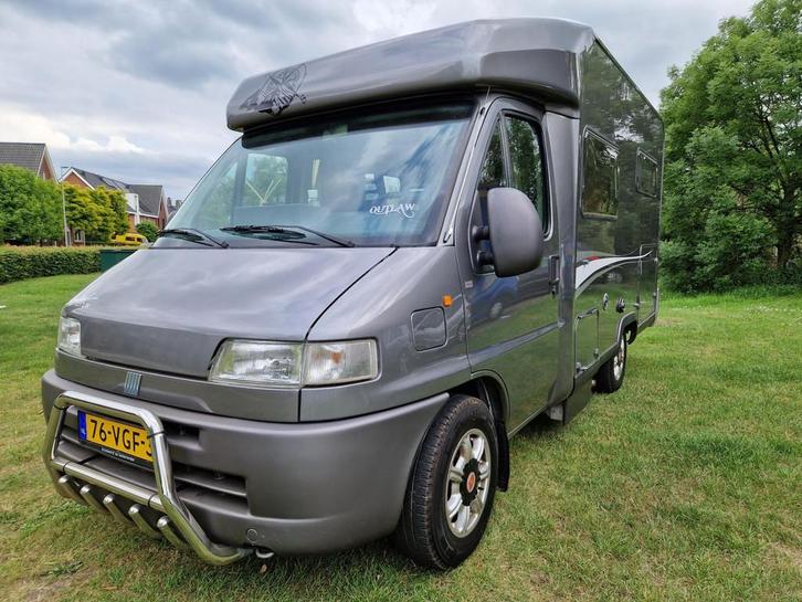 Fiat Ducato 2.8 JTD vast bed Dethlefss APK 06-2026 dak airco, Caravans en Kamperen, Campers, Bedrijf, tot en met 4, Half-integraal