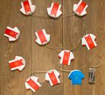 Ajax 020 Amsterdam shirtjes aan lichtslinger ledjes, Ophalen of Verzenden, Gebruikt, Wanddecoratie