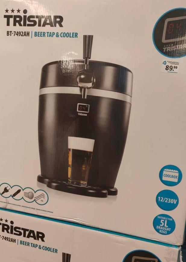 Tristar Beer/Bier Tap & Cooler, Witgoed en Apparatuur, Thuistaps, Zo goed als nieuw, Overige merken, Ophalen