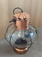 scheepslamp 2 stuks, hanglampen, Huis en Inrichting, Lampen | Hanglampen, Ophalen, Gebruikt, Glas, 75 cm of meer