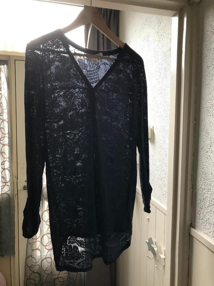 Blouse (H&M), Kleding | Dames, Blouses en Tunieken, Gedragen, Maat 36 (S), Blauw, Ophalen of Verzenden