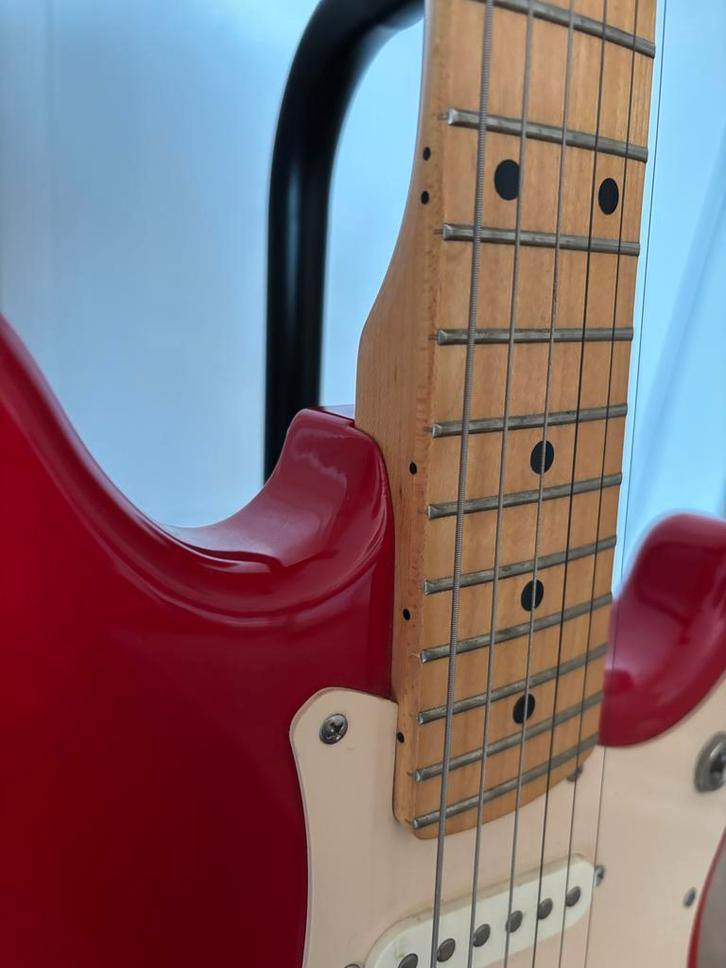 Squier Fender Duo-Sonic (1997) Yako Fabriek - Complete Set, Muziek en Instrumenten, Snaarinstrumenten | Gitaren | Elektrisch, Gebruikt