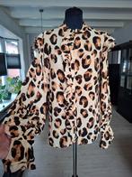 Fabienne Chapot Panterprint Blouse - Maat 36, Kleding | Dames, Blouses en Tunieken, Bruin, Nieuw, Ophalen of Verzenden, Fabienne Chapot