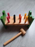 Houten Hamerbank met Stokjes, Kinderen en Baby's, Speelgoed | Educatief en Creatief, Ophalen, Gebruikt, Knutselen