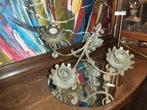 Wandkandelaar: 3 armen zwenkbaar brons vintage, Antiek en Kunst, Ophalen of Verzenden, Koper of Brons