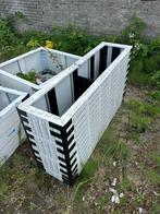 Stalen plantenbak 150x40x80cm wit !!outlet!!, Tuin, Vierkant, Nieuw, Ophalen of Verzenden