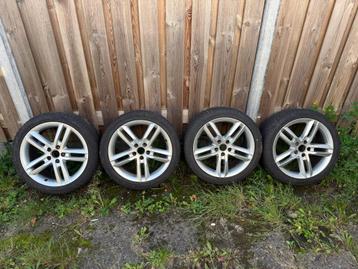 Originele Audi S-line velgen (18 inch) op winterbanden beschikbaar voor biedingen