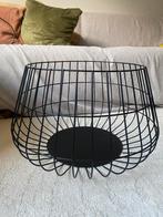 Grote zwarte decoratie mand draadmand, Huis en Inrichting, Woonaccessoires | Schalen en Manden, Ophalen, Overige materialen, Mand