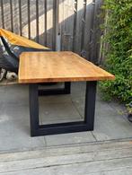 Mooie Industriële Eettafel - Boomstamblad, Ophalen, 200 cm of meer, 50 tot 100 cm, Zo goed als nieuw