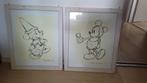 Twee posters Walt Disney incl lijst., Huis en Inrichting, Minder dan 50 cm, Ophalen of Verzenden, Zo goed als nieuw, Minder dan 50 cm