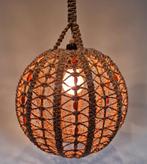Vintage Retro Macrame Hanglamp, Ophalen of Verzenden, Zo goed als nieuw, Minder dan 50 cm