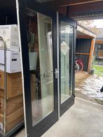 Hardhouten deuren voor in pui, Doe-het-zelf en Verbouw, Kozijnen en Schuifpuien, Ophalen, Deurkozijn, Zo goed als nieuw, 150 tot 225 cm