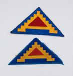US WWII German Made & White back 7th Army patch, Ophalen of Verzenden, Landmacht, Amerika, Embleem of Badge