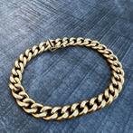 14k gouden armband cuban schakel prachtig model, Ophalen of Verzenden, Zo goed als nieuw, Goud