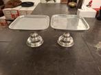 Vintage Zilveren Taartplateaus - Set van 2, Antiek en Kunst, Ophalen of Verzenden