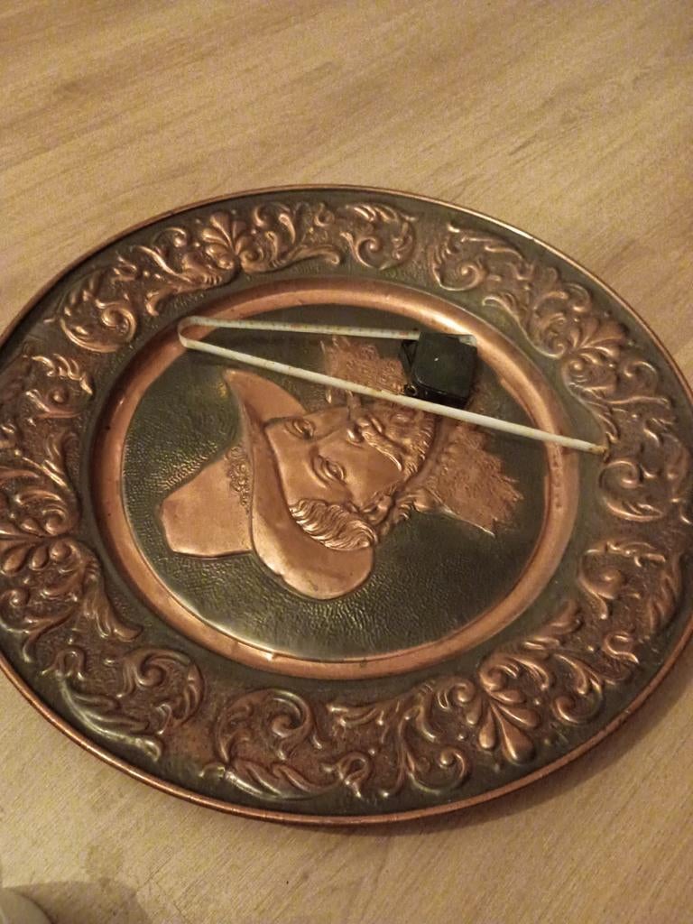 Prachtige Paul Rubens koperen wandplaat, Ophalen of Verzenden