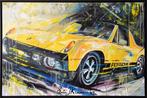 Porsche Geel - Schilderij Eric Jan Kremer, Ophalen