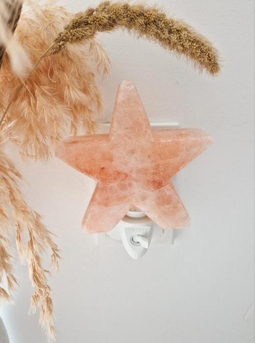 Nieuw nachtlampje ster zoutsteen roze babykamer kinderkam, Kinderen en Baby's, Kinderkamer | Inrichting en Decoratie, Nieuw, Lamp