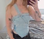 Pull & bear topje Maat M 1x gedragen, Maat 38/40 (M), Zo goed als nieuw, Verzenden, Blauw