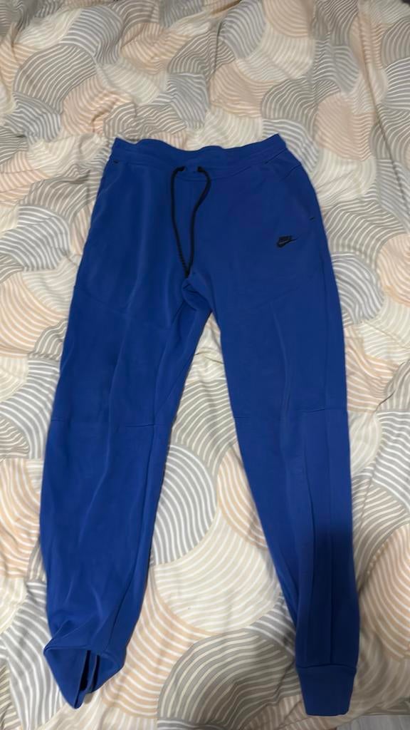 Nike Tech Fleece Broek - Maat M, Ophalen of Verzenden, Zo goed als nieuw, Maat 48/50 (M), Blauw