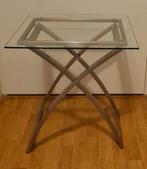 Bijzettafeltje / tafeltje., Minder dan 55 cm, Metaal of Aluminium, Vierkant, Zo goed als nieuw