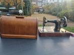Vintage Singer Naaimachine met Houten Kap, Antiek en Kunst, Ophalen