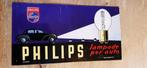 PHILIPS   blikken reklamebord, Ophalen of Verzenden, Gebruikt, Reclamebord