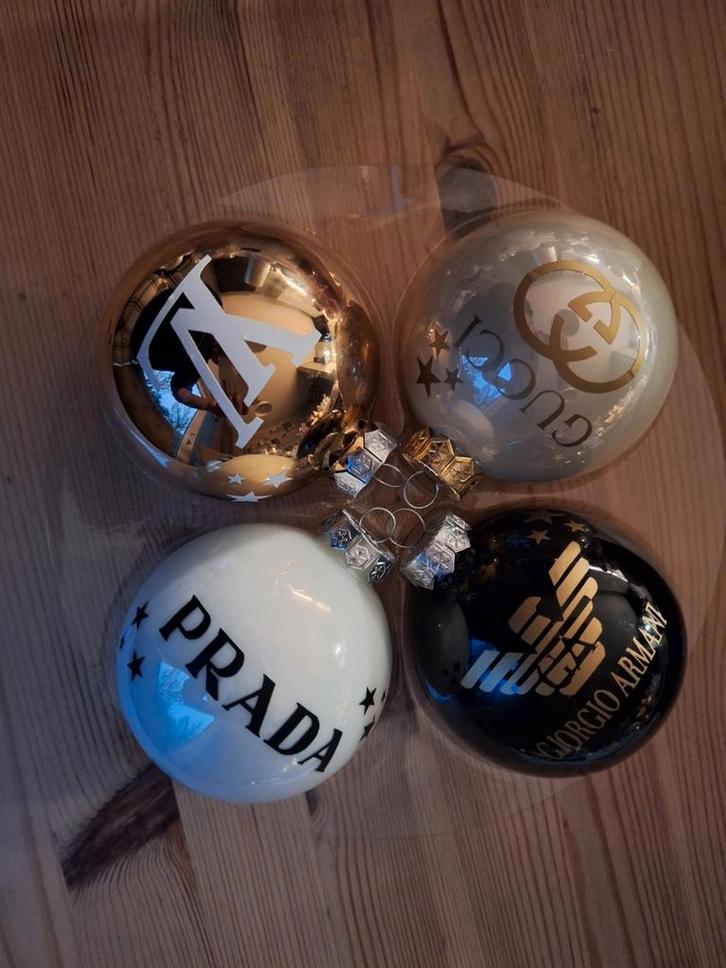 AANBIEDING Gucci Dior LV Armani kerst Kerstballen️⛄❄️🎄, Diversen, Kerst, Nieuw, Ophalen of Verzenden