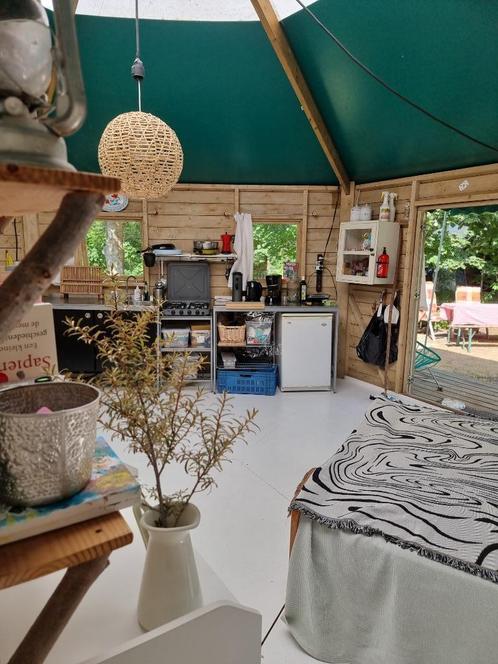 huisje te huur camping Bakkum, Vakantie, Campings, Aan zee, Speeltuin, Tuin