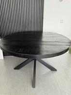 Eettafel ronde 130cm (zwart), Huis en Inrichting, Tafels | Eettafels, Ophalen, Zo goed als nieuw, Rond, 100 tot 150 cm
