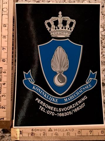 Vintage sticker Koninklijke Marechaussee  logo beschikbaar voor biedingen