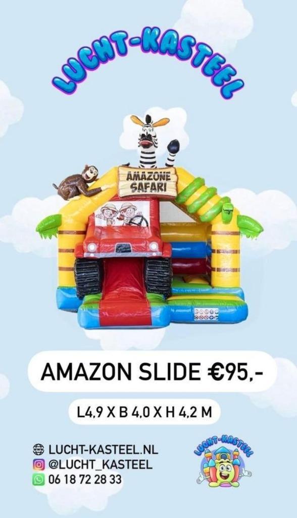 Springkussen Luchtkussen verhuur huren kinderfeest, Hobby en Vrije tijd, Feestartikelen | Verhuur, Zo goed als nieuw, Verjaardag