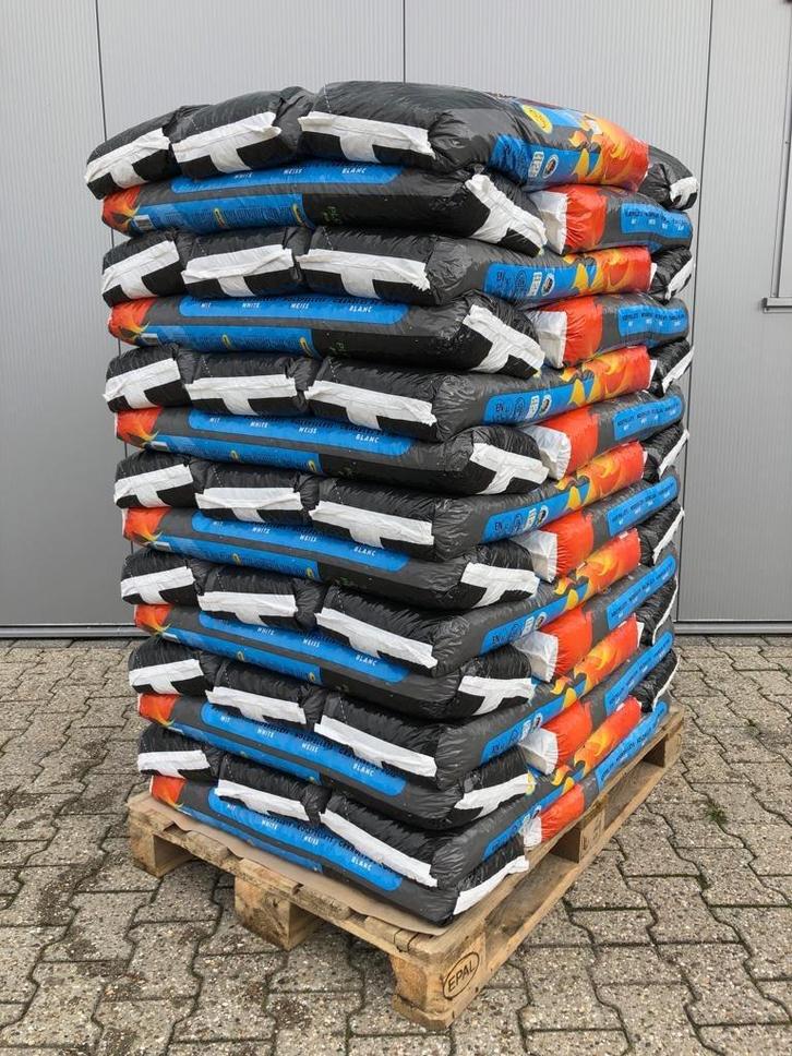 PLOSPAN houtpellets WIT | zak 14 kg | EN+ A1 certificering, Tuin en Terras, Haardhout, Minder dan 3 m³, Ophalen