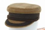 Vintage Kapiteinspet Prinz Heinrich beige ribfluweel 56, Kleding | Heren, Hoeden en Petten, Ophalen of Verzenden, Gedragen, Prinz Heinrich