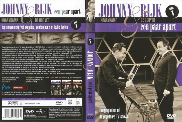 DVD Set Johnny en Rijk een paar apart, Cd's en Dvd's, Dvd's | Cabaret en Sketches, Zo goed als nieuw, Stand-up of Theatershow